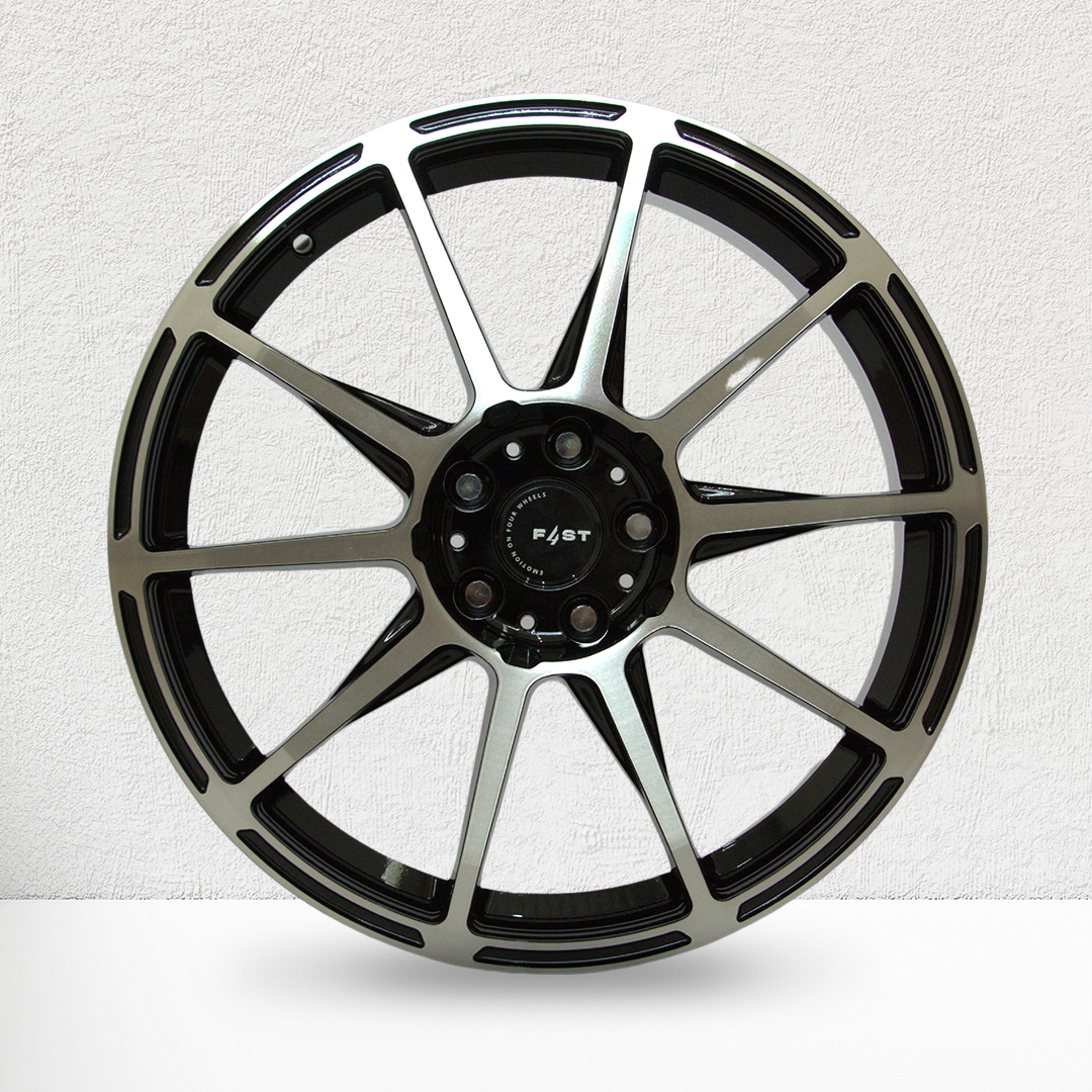 F4ST Three 19"x8,5" Diamantada Nero Pìano