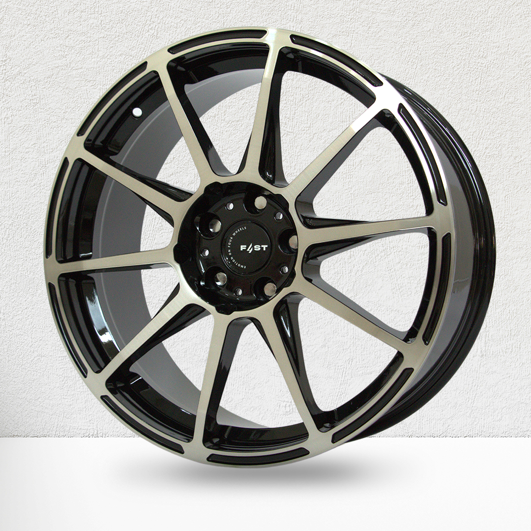 F4ST Three 19"x8,5" Diamantada Nero Pìano